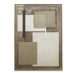 Espiel Πίνακας Σε Καμβά Pvc/Mdf Μπεζ 60x80 Εκ. Κωδικός: FAL424