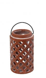 Espiel Φανάρι Κεραμικό Τερακότα 12,5x20,5 Κωδικός: ERT338