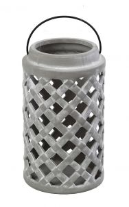 Espiel Φανάρι Κεραμικό Γκρι 17,5x30,5 Κωδικός: ERT360