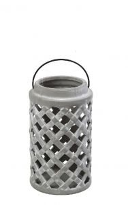 Espiel Φανάρι Κεραμικό Γκρι 12,5x20,5 Κωδικός: ERT362