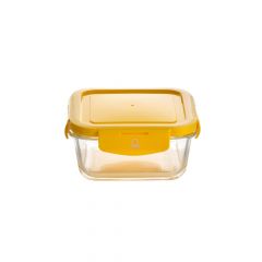 Benetton Rainbow Δοχείο Αποθήκευσης Τροφίμων Γυάλινο Κίτρινο 340 ml