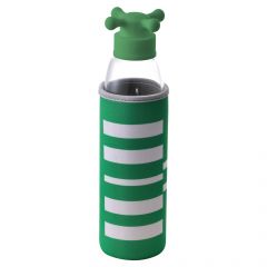 Benetton Po Μπουκάλι Νερού Γυάλινο Διάφανο/Πράσινο 550 ml