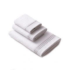 Scalpers Πετσέτες Χεριών/Προσώπου/Μπάνιου Βαμβακερές Λευκές Σετ 3 Τμχ 70x140