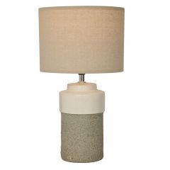 Espiel Επιτραπέζιο Φωτιστικό Κεραμικό Λευκό/Μπεζ 41,5 Εκ. Κωδικός: HAP402