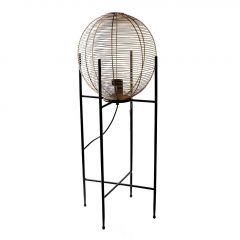 Espiel Φωτιστικό Δαπέδου Μεταλλικό Χρυσό/Μαύρο 30x80 Εκ. Κωδικός: FUT402