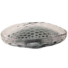 Iliadis Πιατέλα Γυάλινη Διάφανη/Μαύρη 48x35,5x15 Εκ.