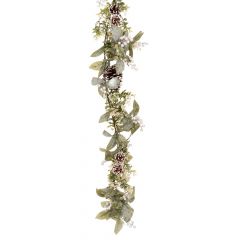 Iliadis Γιρλαντα Με Κουκουναρια Και Λευκα Berries 150Εκ 