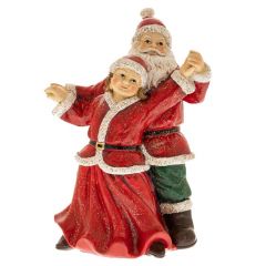 Iliadis Κοκκινο Πολυρεζιν Ζευγαρι Santa Που Χορευει 12Χ11Χ16.5Εκ 