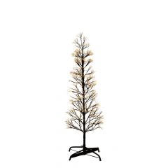 Iliadis Φωτιζομενο Δεντρο 120Ek Με 1500 Led Λαμπακια Θερμο Λευκο Σε Μαυρη Μεταλλικη Βαση Φ40Εκ 