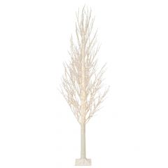 Iliadis Λευκο Φωτιζομενο Δεντρο 180Εκ Με 1000 Led Λαμπακια Θερμο Λευκο Σε Λευκη Μεταλλικη Βαση 22Χ22Εκ 