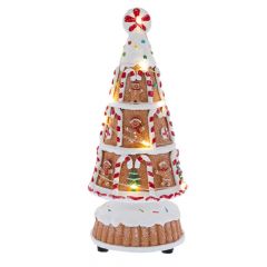 Iliadis Φωτιζομενο Gingerbread Δενδρο Σε Σχημα Τουρτας 9Χ9Χ22Εκ Μπαταριας 