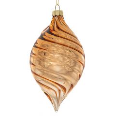 Iliadis Σετ 4 Χρυση Γυαλινη Μπαλα Δακρυ 8,5Χ15Εκ 