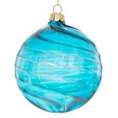 Iliadis Σετ 4 Γαλαζια Ιριδιζουσα Γυαλινη Μπαλα 10Εκ 