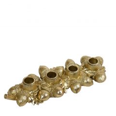 Espiel Χριστουγεννιάτικο Κηροπήγιο Polyresin Χρυσό 29x11,5x4,5 Κωδικός: MT2623K2