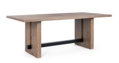 Bizzotto Monroe Τραπέζι Φαγητού Ξύλινο Καφέ 200x100x77