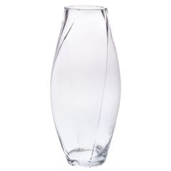 Iliadis Βάζο Γυάλινο Διάφανο Φ15x36 Εκ. 