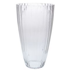 Iliadis Βάζο Γυάλινο Διάφανο Φ20x37 Εκ. 