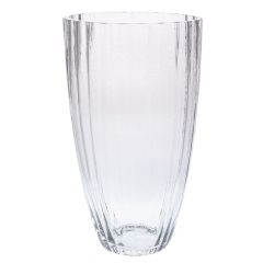 Iliadis Βάζο Γυάλινο Διάφανο Φ17x30 Εκ. 