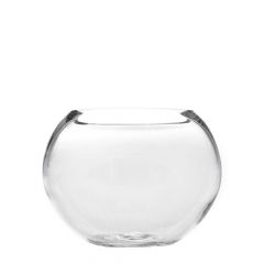 Iliadis Βάζο Γυάλινο Διάφανο Φ20x17 Εκ. 