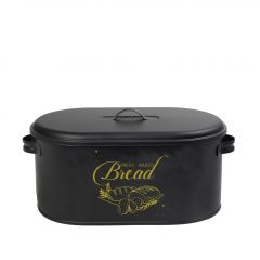 Espiel Ψωμιέρα Μεταλλική Μαύρη Ματ 36x20x16,5 Κωδικός: TEM118