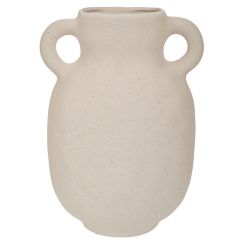 Iliadis Αμφορέας Κεραμικός Λευκός 15x12x22 Εκ. 