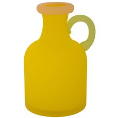 Iliadis Βάζο Γυάλινο Κίτρινο 14x6x20 Εκ.