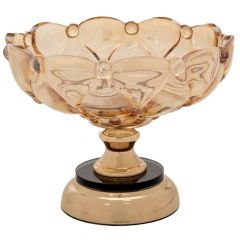 Iliadis Δοχείο Μεταλλικό/Γυάλινο Μελί/Χρυσό 24x14 Εκ. 