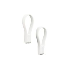 Zone Denmark Κρεμάστρες Πετσέτας Μαγνητικές Σετ 2 Τμχ 9 Εκ. - Loop White