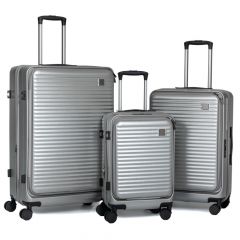 Iliadis Βαλίτσες Με 4 Ρόδες Ασημί Σετ 3 Τμχ 50-61-71 Εκ.