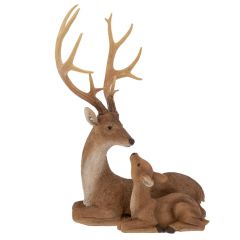 Iliadis Καφε Πολυρεζιν Καθιστο Ελαφι Με Ελαφακι 41,5Χ27,5Χ55Εκ 