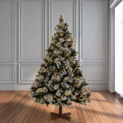 Iliadis Δενδρο Pre-Lit Snowy Montclair Spruce 210Ek Με 500 Led Θερμο Λευκο And Πολυχρωμα 