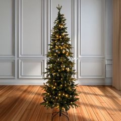 Iliadis Δενδρο Pre-Lit Slim Alpine 210Ek Με 300 Led Λευκα Λαμπακια 