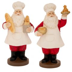 Iliadis Σετ 2 Πολυρεζιν Φιγουρα Αγιου Βασιλη Που Κραταει Κερασματα 2 Σχεδια 13,5Χ10Χ24,5 12,5Χ9,5Χ24Εκ 