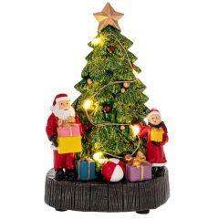 Iliadis Φωτιζομενο Δεντρο Με Δωρα Και Αγιο Βασιλη 10Χ8Χ16Εκ Μπαταριας 