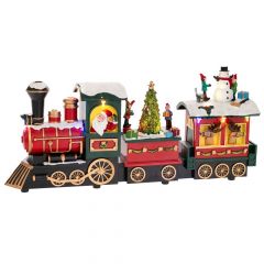 Iliadis Χριστουγεννιατικο Τρενο Με Φως And Κινηση 38Χ8Χ17Εκ Ρευματος 