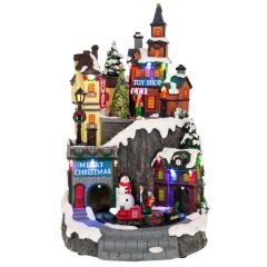 Iliadis Φωτιζομενο Χωριο Με Τρενο Που Κινειται 22Χ22Χ35,5Εκ Ρευματος 