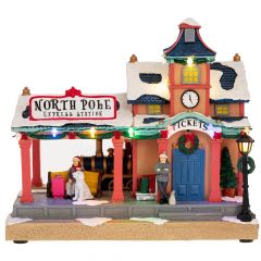 Iliadis Φωτιζομενος Σταθμος Τρενου Με Κινηση 26Χ15Χ24Εκ Ρευματος 