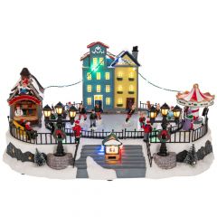 Iliadis Φωτιζομενο Χωριο Με Πιστα Πατιναζ Και Κινηση 41Χ27,5Χ20Εκ Ρευματος 