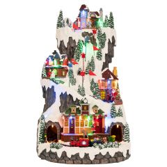 Iliadis Χριστουγεννιατικη Πιστα Σκι Με Φως Και Κινηση 30Χ35Χ52Εκ Ρευματος 