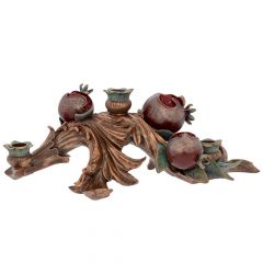 Iliadis Μπορντω Πολυρεζιν  Κηροπηγιο Με Ροδια 41Χ23Χ14Εκ 3Θεσεων 