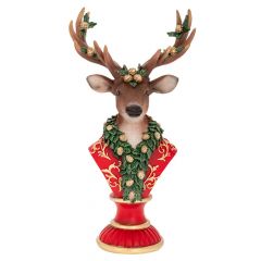 Iliadis Κοκκινη Προτομη Ελαφιου 21,5Χ13Χ39,5Εκ 