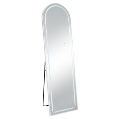 Iliadis Καθρέπτης Δαπέδου Με Led Φωτισμό Μεταλλικός Λευκός 50x170 Εκ.