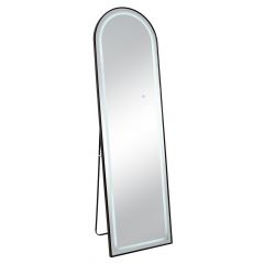 Iliadis Καθρέπτης Δαπέδου Με Led Φωτισμό Μεταλλικός Μαύρος 50x170 Εκ. 