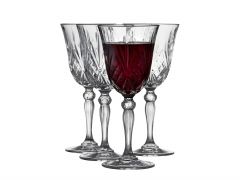 Lyngby Glas Ποτήρια Κόκκινου Κρασιού Κρυστάλλινα Σετ 4 Τμχ 20 Εκ. 270 ml - Melodia Clear