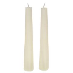 Iliadis Κεριά Χειροποίητα Αρωματικά Κρεμ Σετ 2 Τμχ Φ3,5x22,5 Εκ.