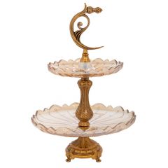 Iliadis Ορντεβιέρα Μεταλλική/Γυάλινη Μελί Φ31x50 Εκ. 