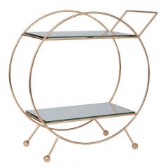 Iliadis Τρόλεϊ Μεταλλικό Χρυσό 43x19x43 Εκ. 