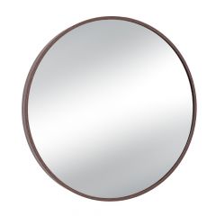 Iliadis Καθρέπτης Τοίχου Μεταλλικός Καφέ Φ50 Εκ.