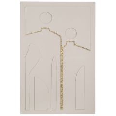 Iliadis Πίνακας "People" Ανάγλυφος Κρεμ 80x120 Εκ. 