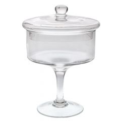 Iliadis Φοντανιέρα Γυάλινη Διάφανη Φ18x25 Εκ. 